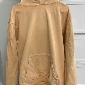 super comfortable talentless orange hoodie!